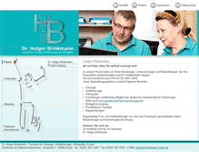 Tablet Screenshot of dr-brinkmann-soest.de